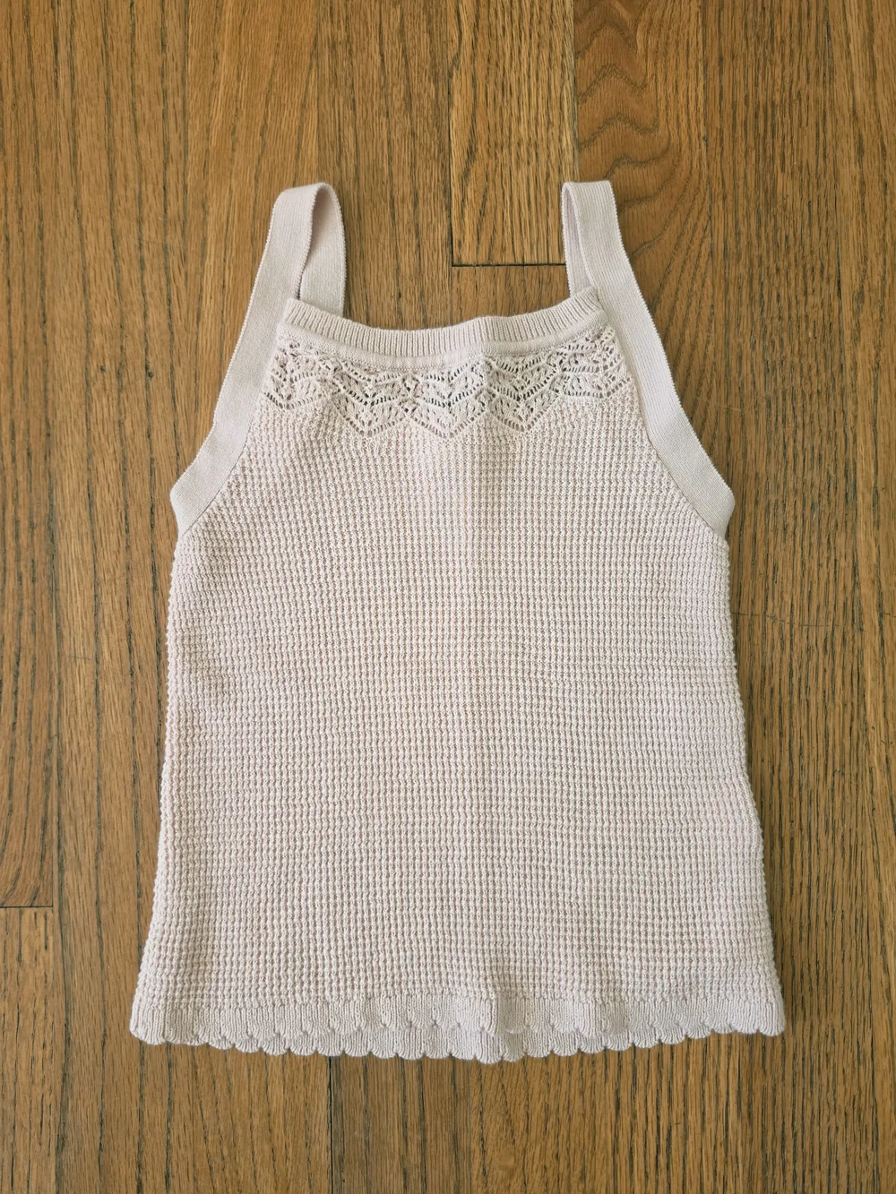 OshKosh Light Pink Open-Front Knit Cardigan with Camisole Size 6
